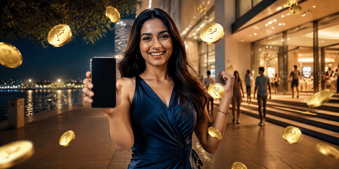 Close-up of smartphone with UPI payment app in use